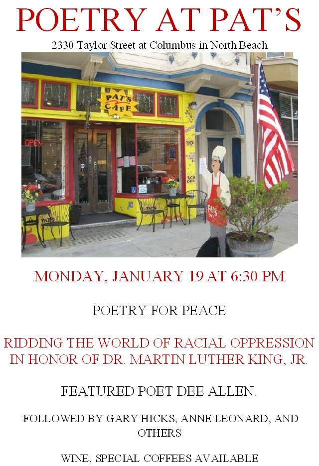 Poetry For Peace Flyer